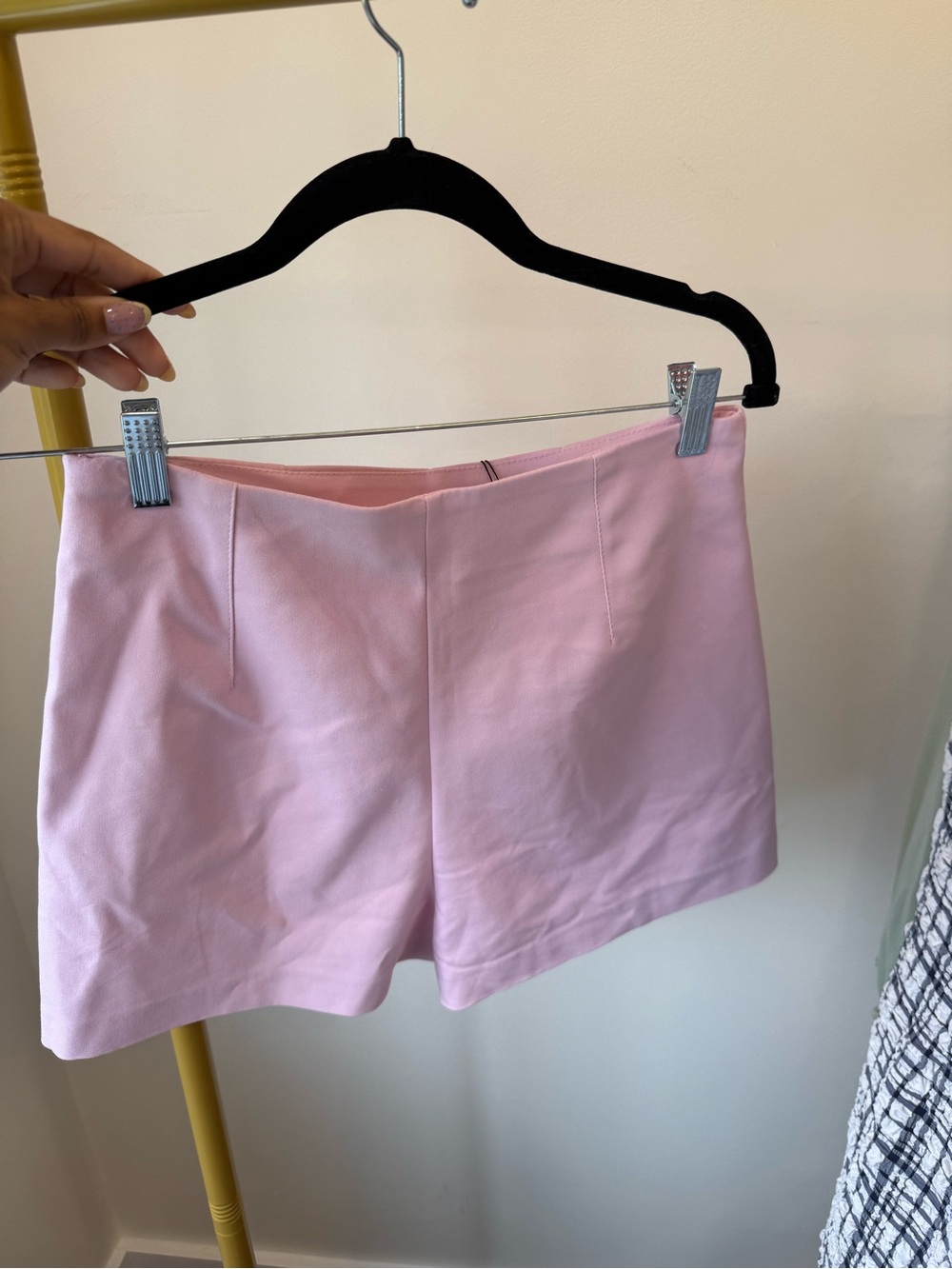 NWT Zara Light Pink High Waist Tailored Shorts Size Small and Medium - Picture 7 of 13